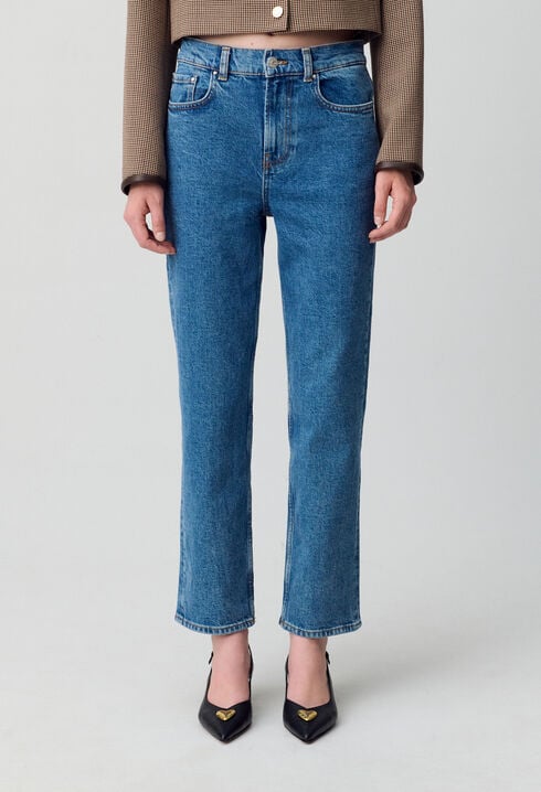 Jeans Toto slim 7/8 blau verwaschen