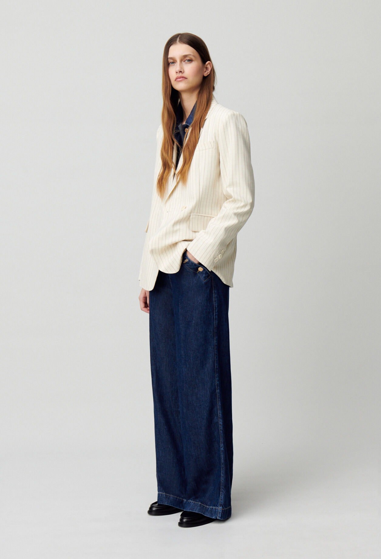 Gestreifter Blazer