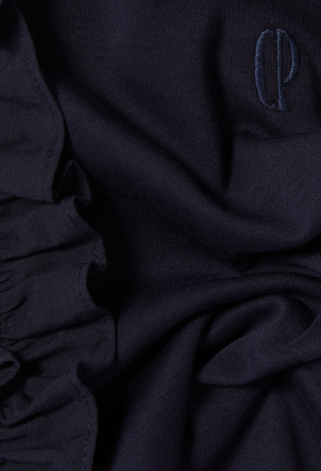 Kleid im Baumwoll-Materialmix