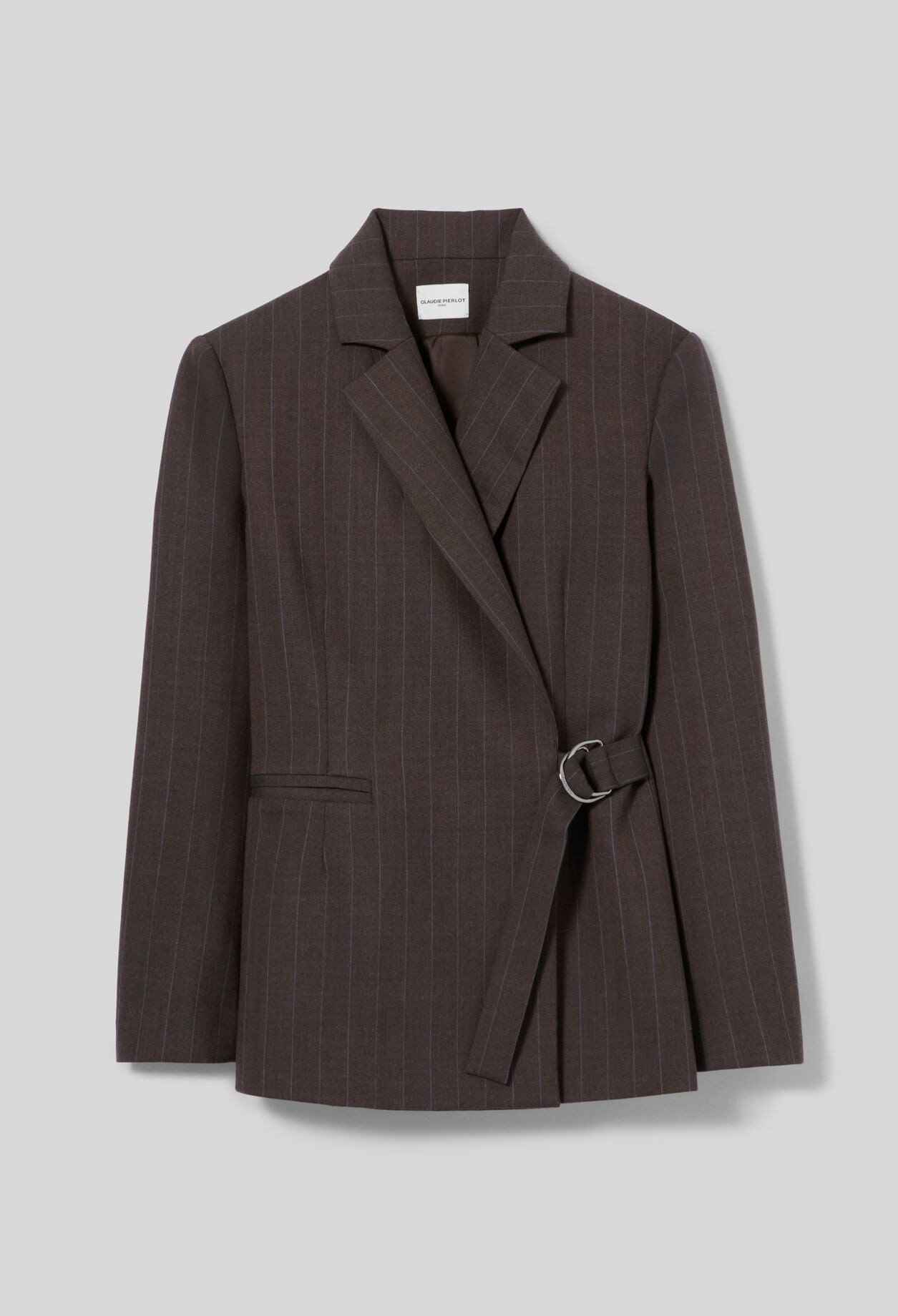 Gerader gestreifter Blazer