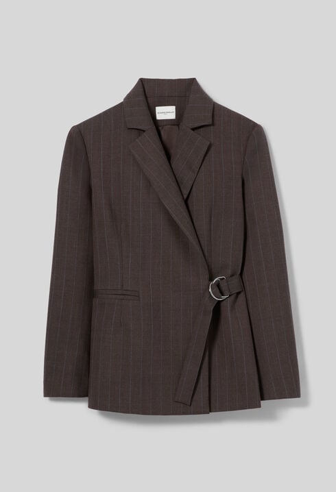 Gerader gestreifter Blazer