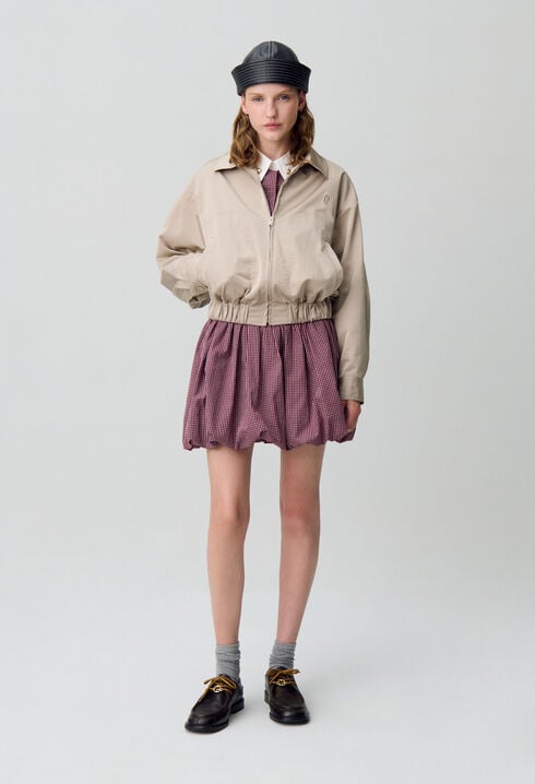 Übergroße Reißverschlussjacke