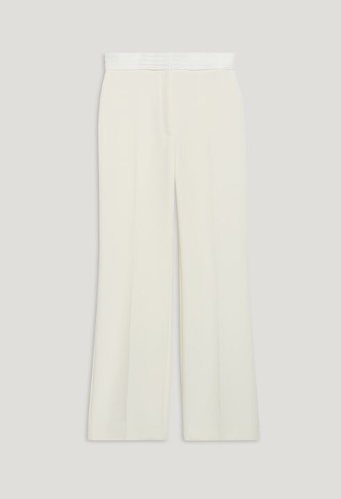 Gerade geschnittene Anzughose Weiß