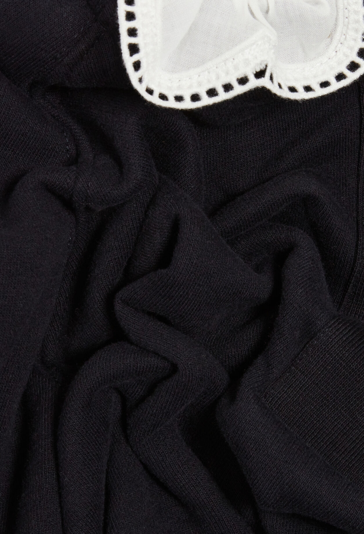 Sweatshirt abnehmbarem Kragen marine