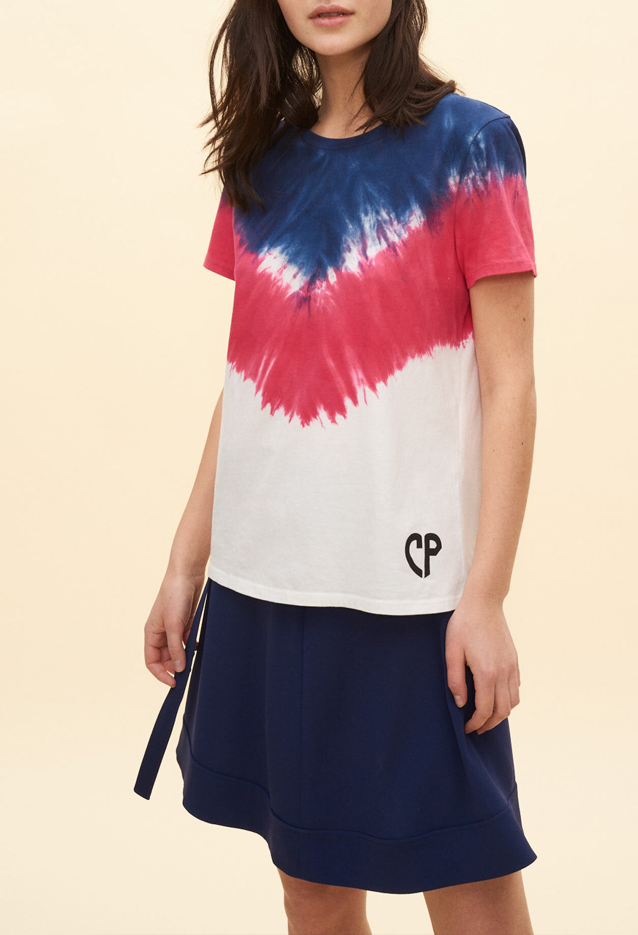 Geometrisches T-Shirt tie & dye