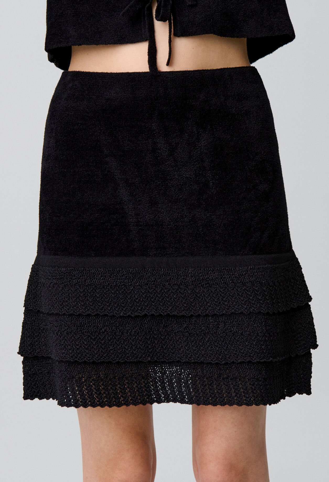 Strickrock aus Velours