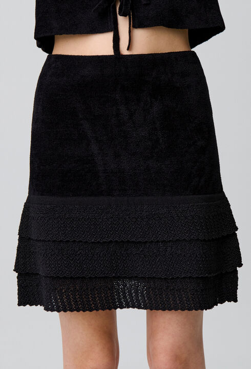Strickrock aus Velours