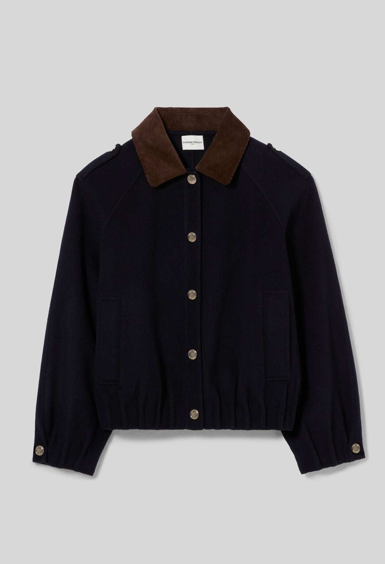 Weiter Blouson, Golddruckkn&ouml;pfe