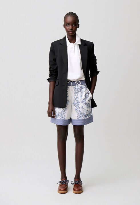 Kurze gestreifte Shorts