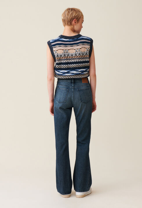 Denim-Jeans im Flared-Stil