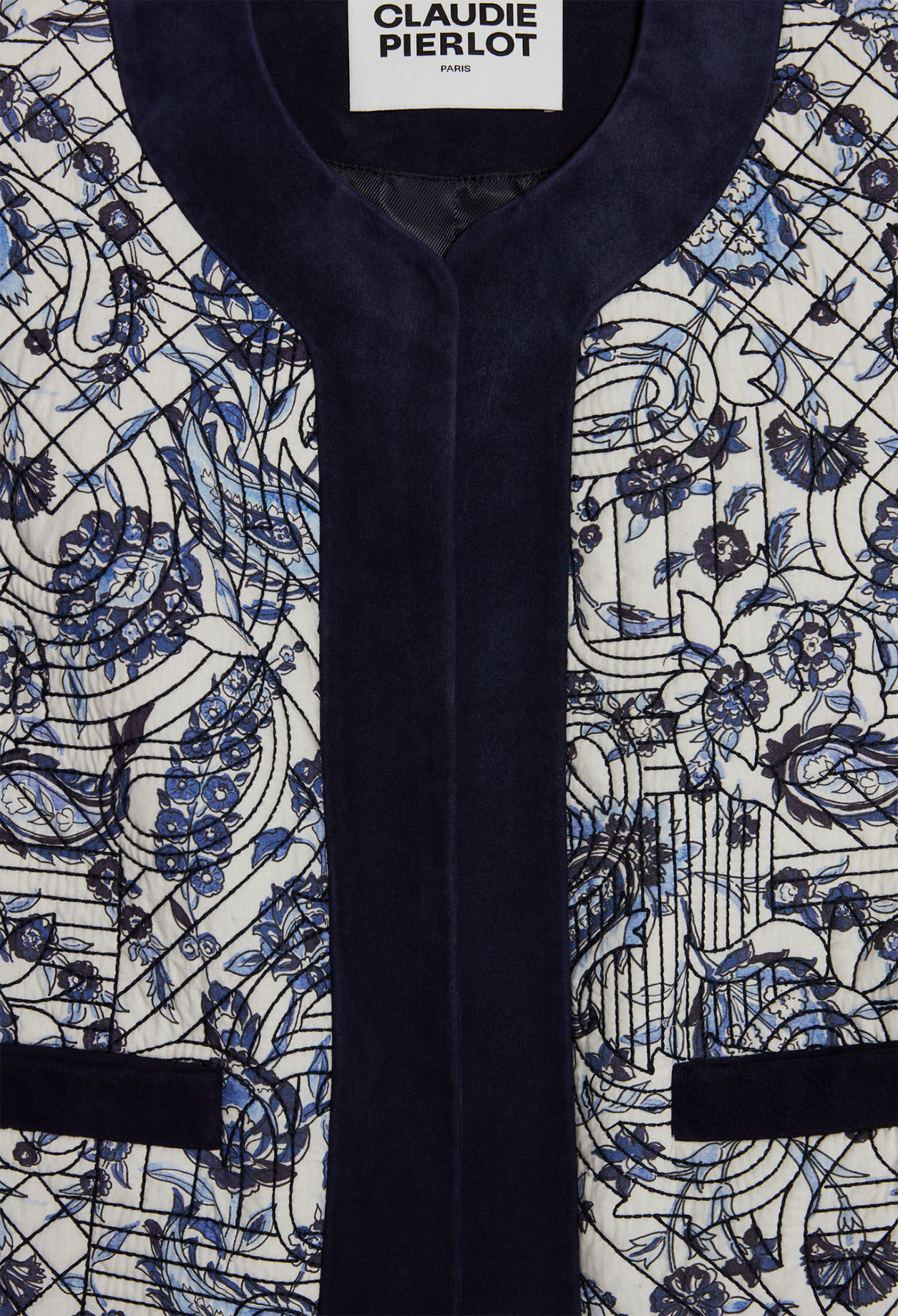Gesteppter Blouson mit Motiven