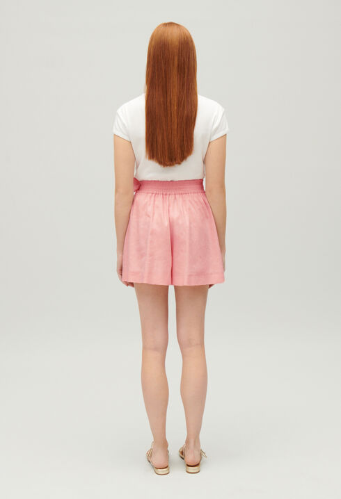 Shorts zum Binden Pastellgrün