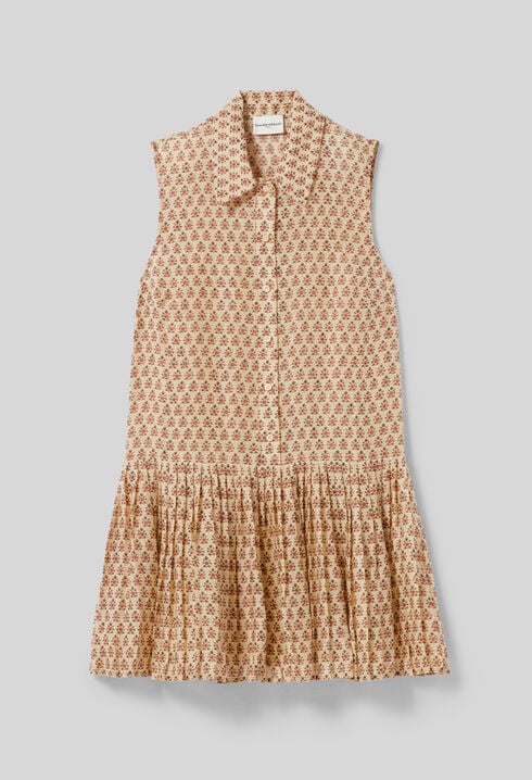 Kurzärmliges Kleid mit Print