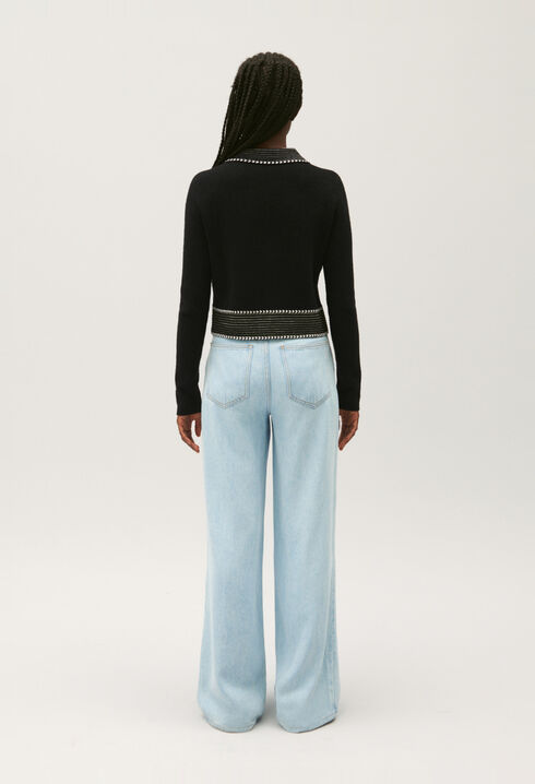 Kurzer Strick-Cardigan