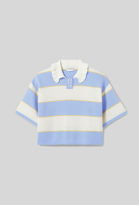 Gestreiftes Strickpolo