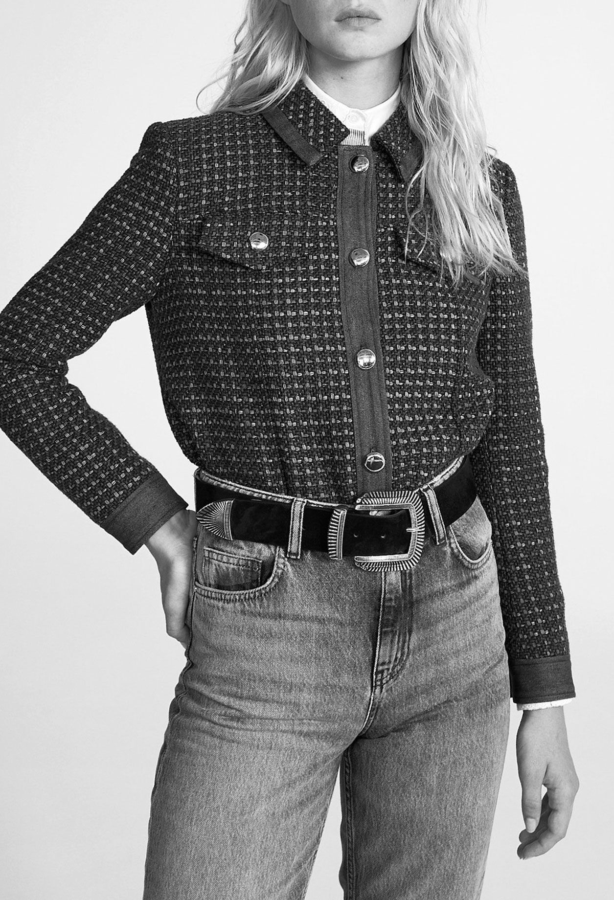 Tweed-Jacke