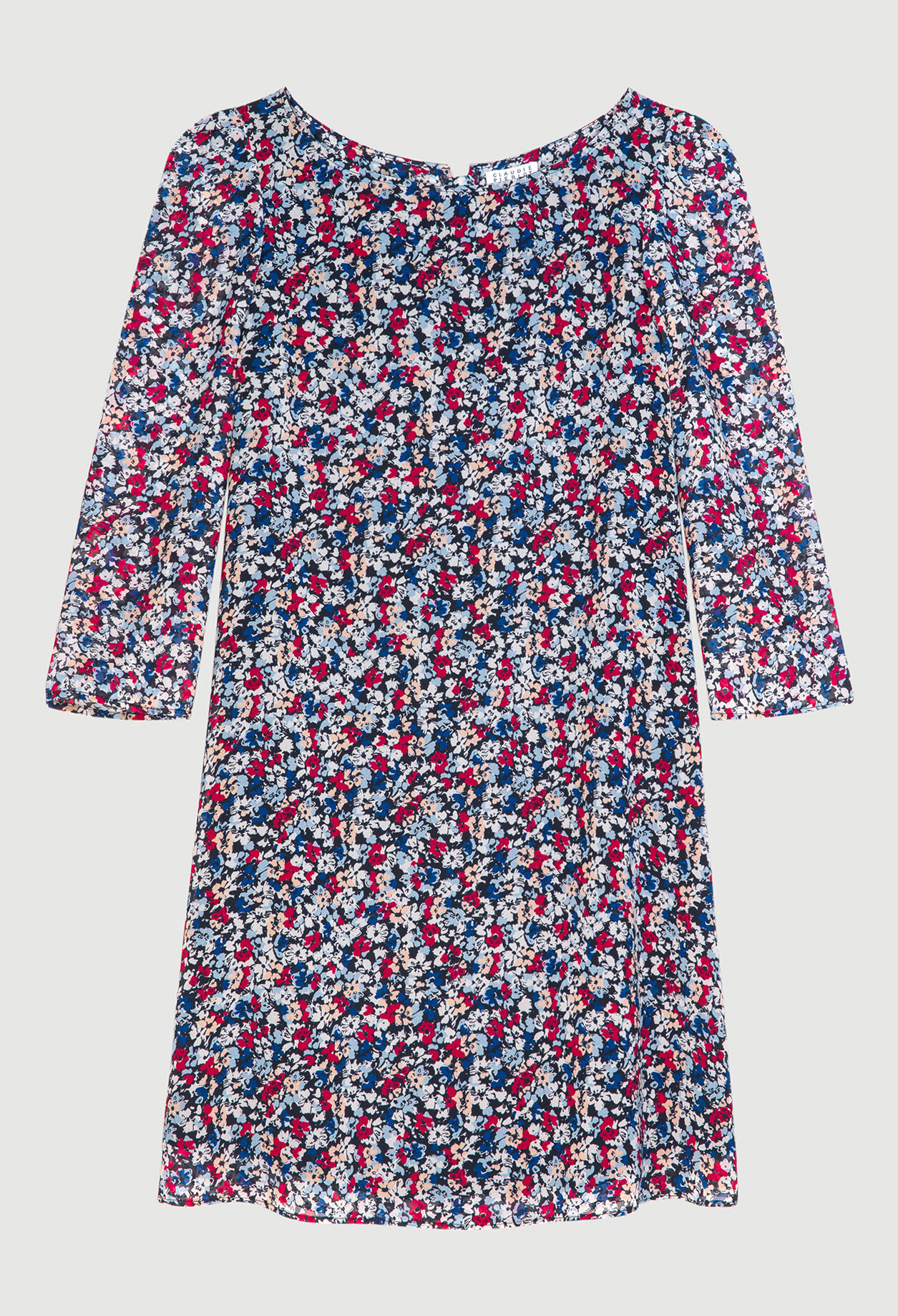 Kurzes Kleid mit Blumenmuster