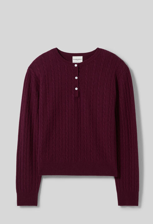 Tunisischer Kragenpullover