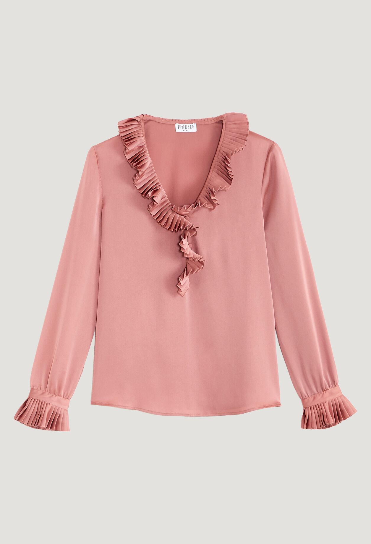 Bluse mit Volantkragen