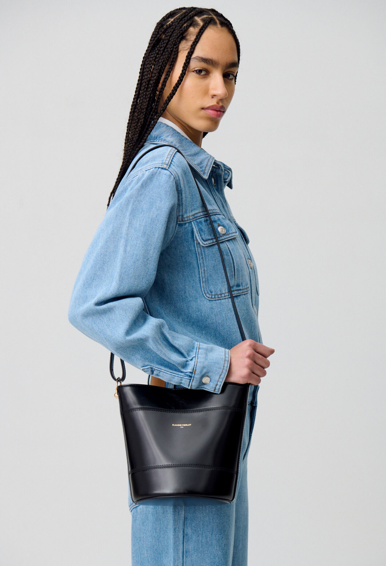 Solveig Tasche Eimer Leder