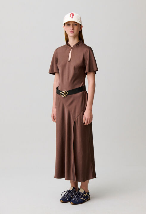 Flie&szlig;endes Midi-Kleid