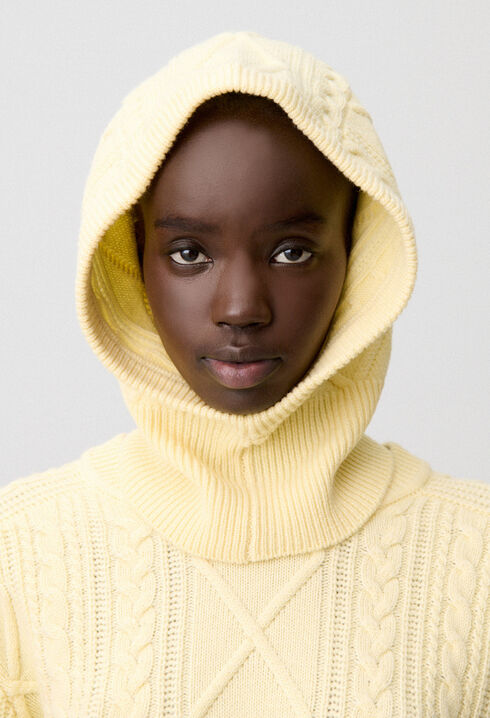 Strick-Cagoule