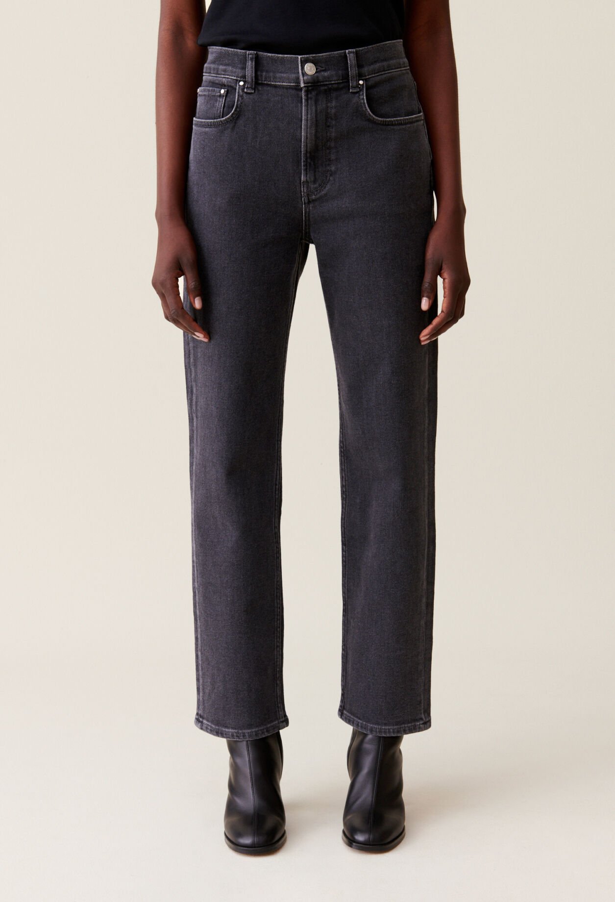 Jeans Toto Slim anthrazitgrau
