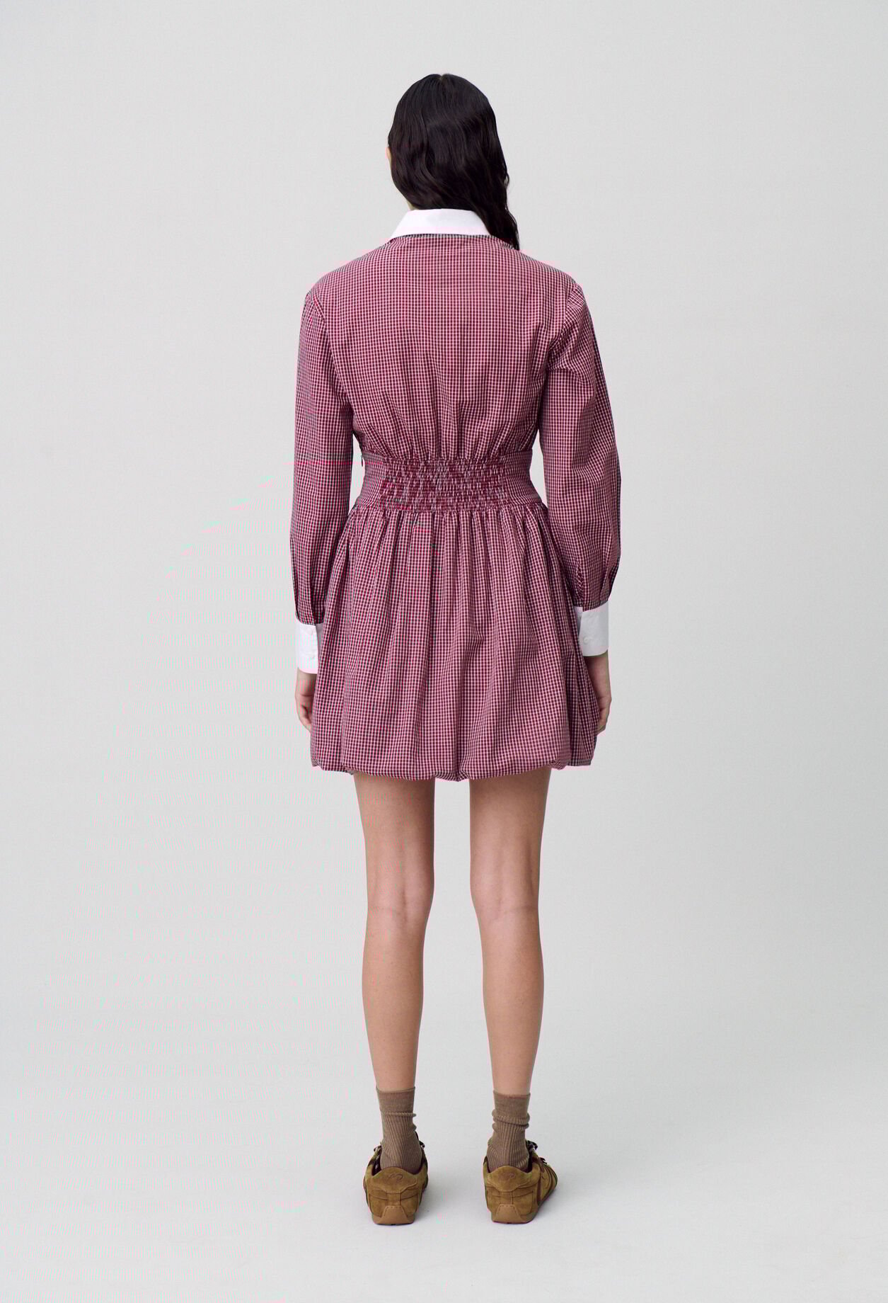 Kurzes Kleid mit Karomuster