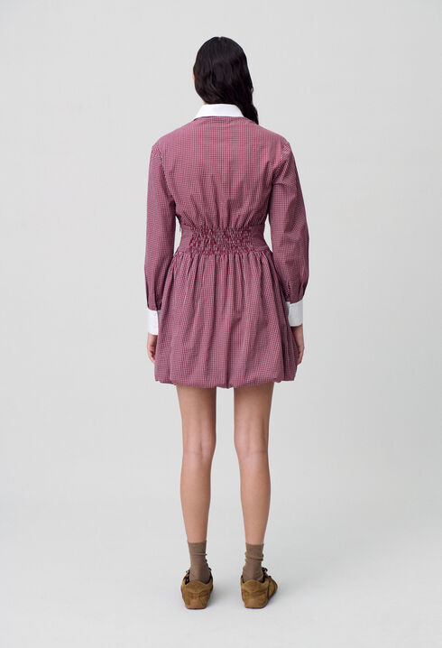 Kurzes Kleid mit Karomuster