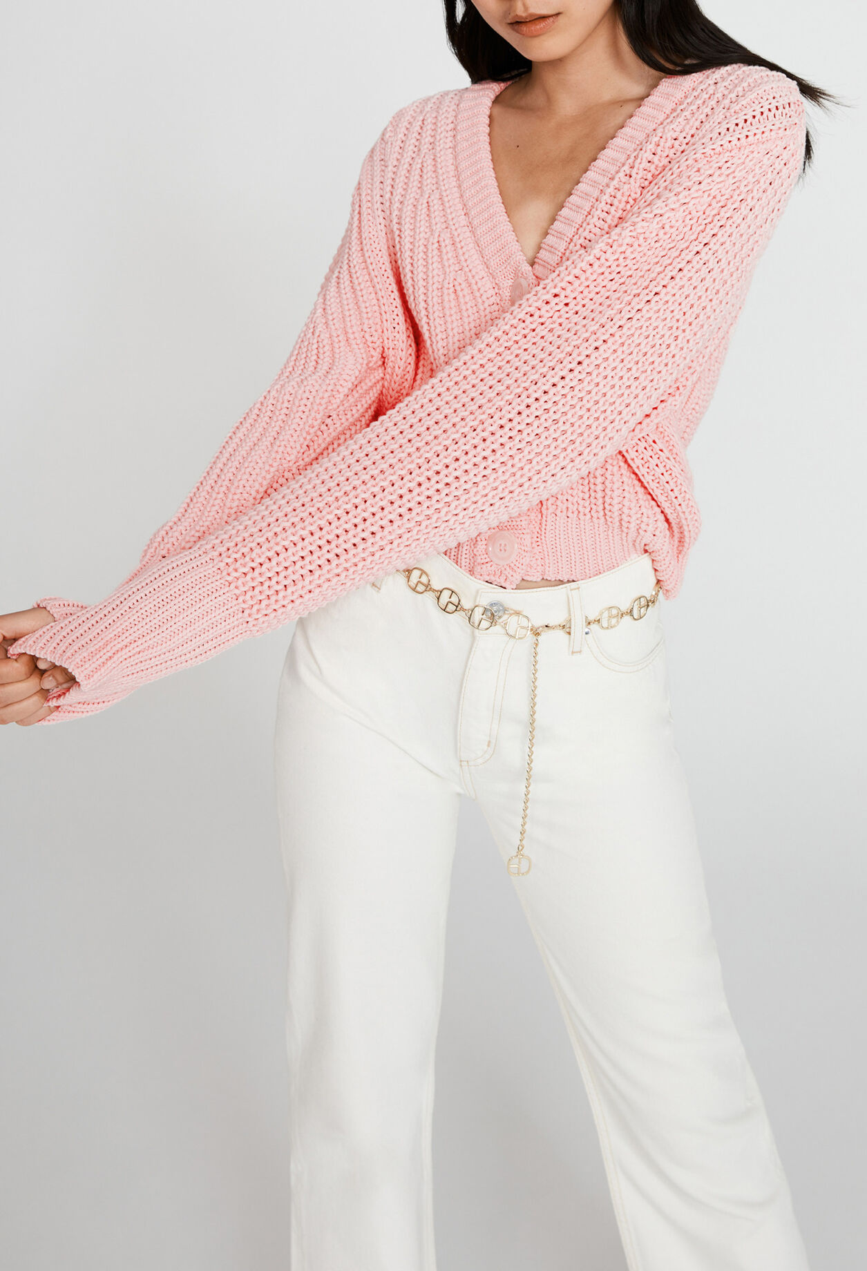 Rippstrickcardigan