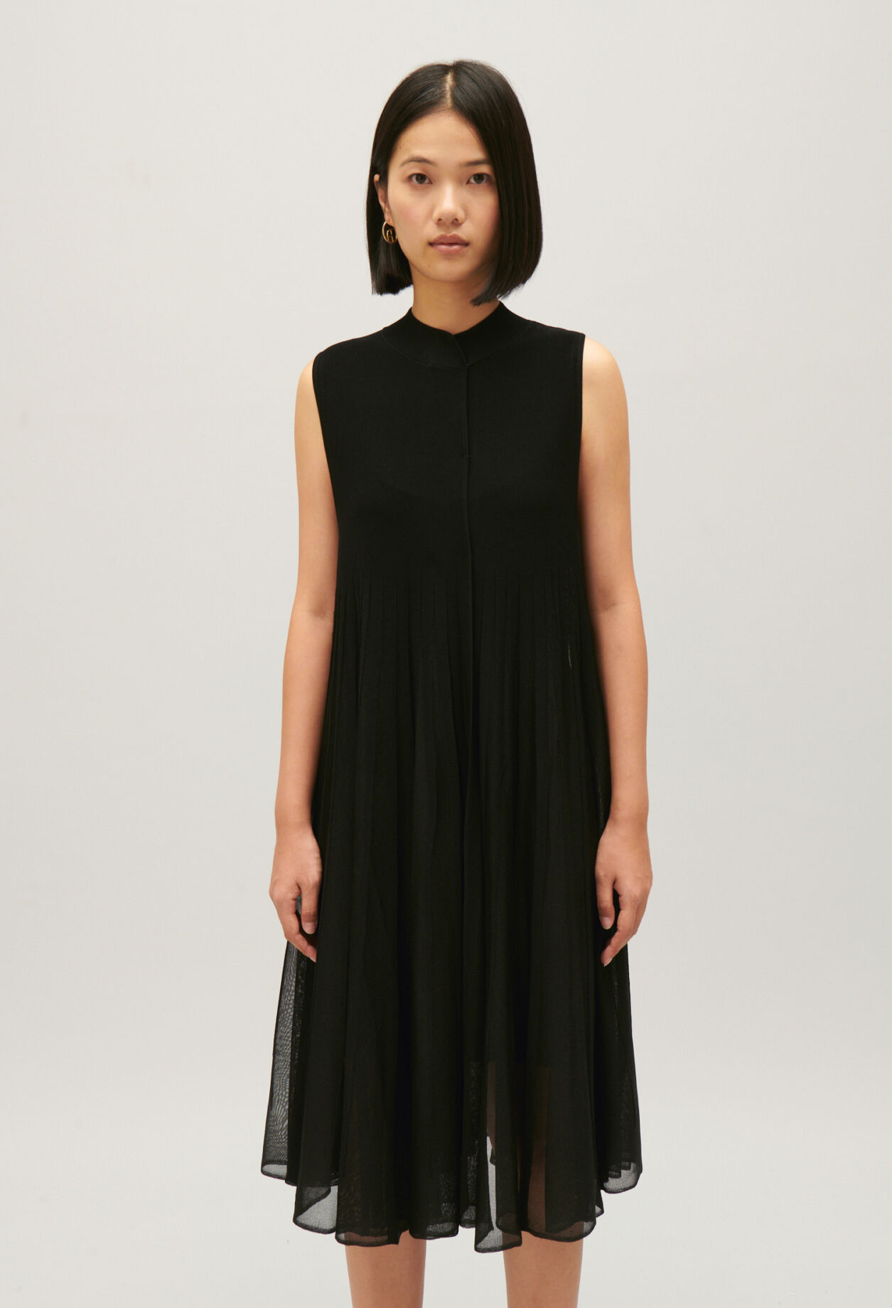 Langes Strickkleid