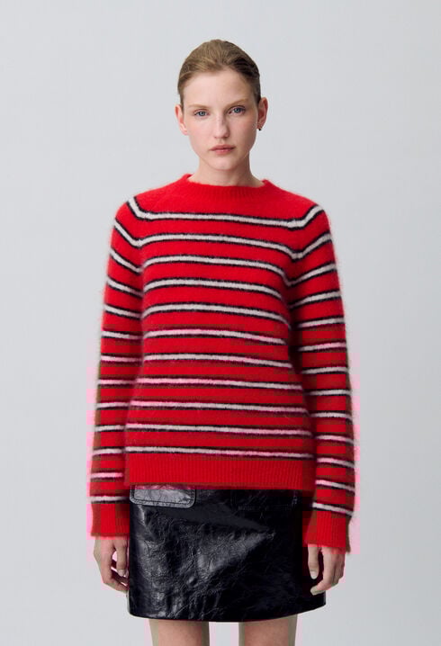 Pull mit breiten Streifen