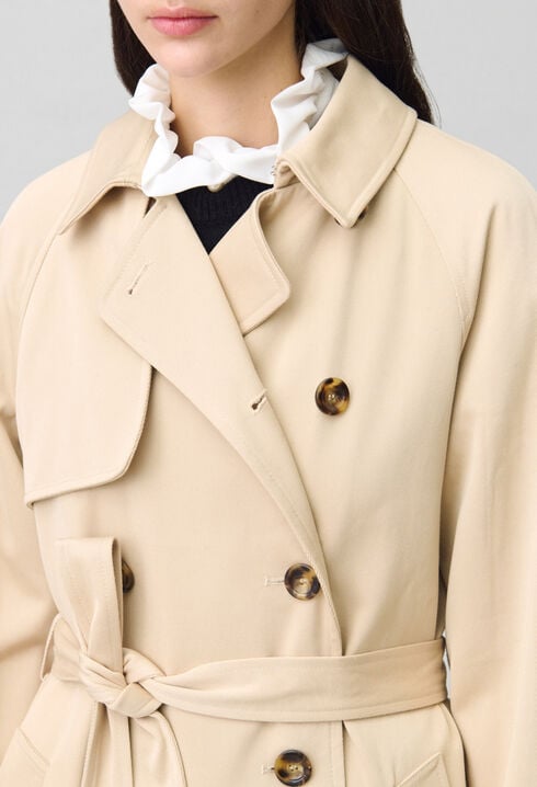 Klassischer 7/8-Trenchcoat