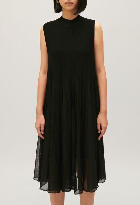 Langes Strickkleid