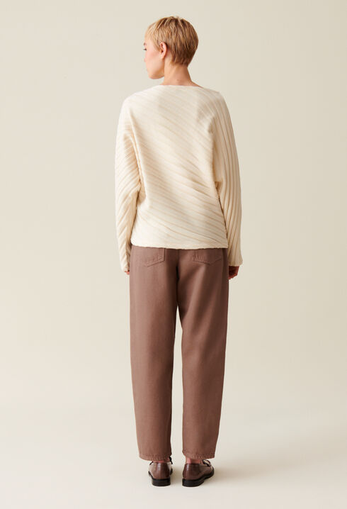 Abnehmbarer Schalpullover