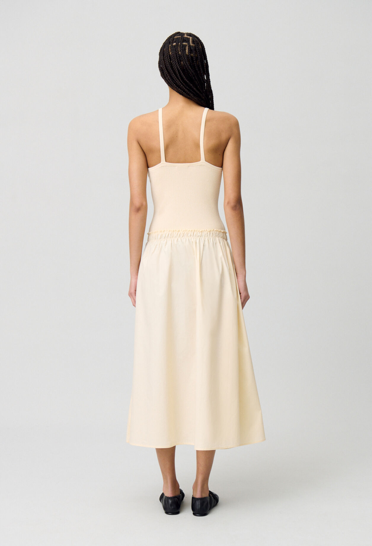 Halblanges Kleid Büste Mesh