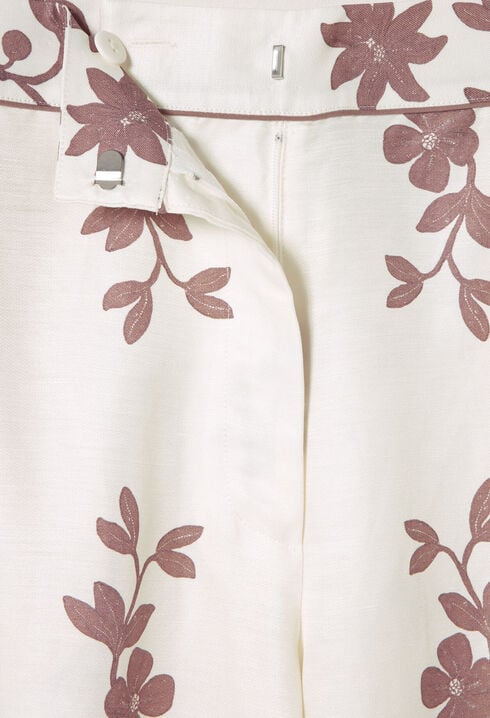 Weite Hose mit Blumen