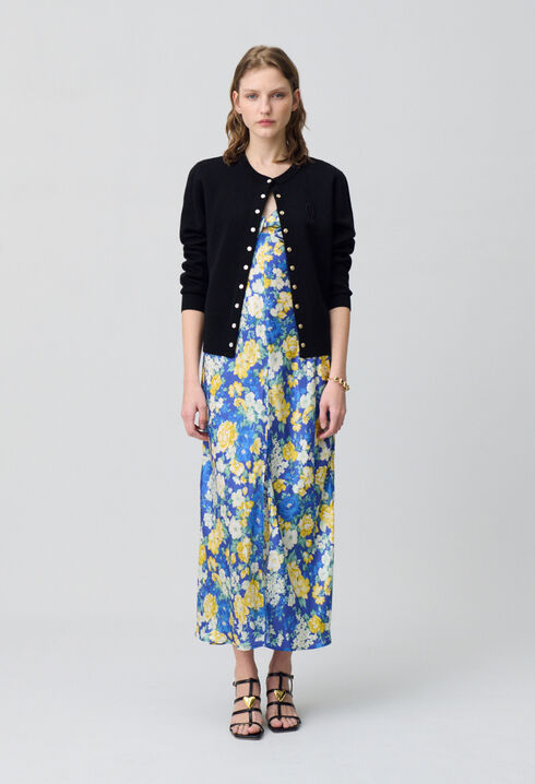 Langes Kleid Blumenmuster