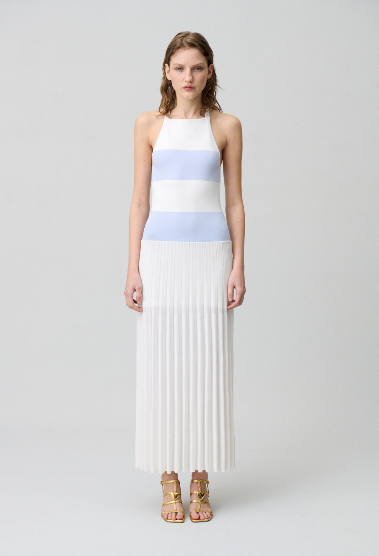 Langes Strickkleid