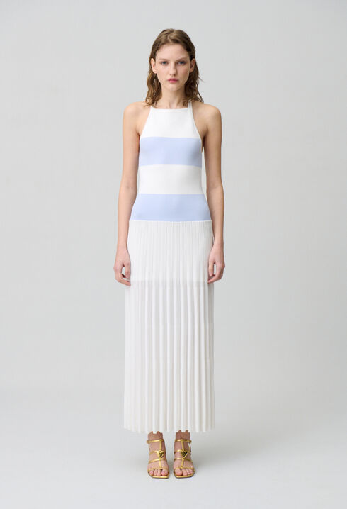 Langes Strickkleid