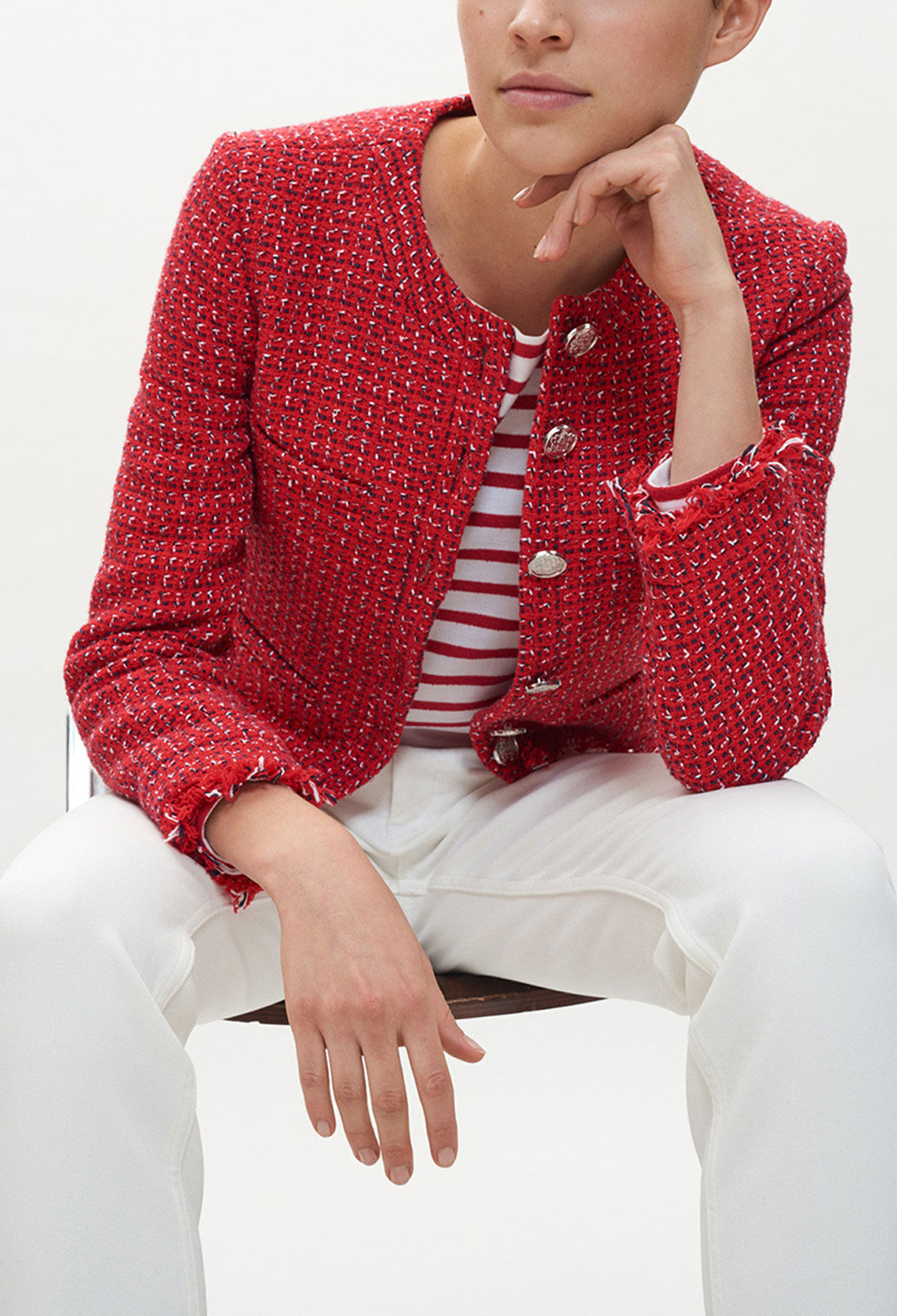 Tweed-Jacke
