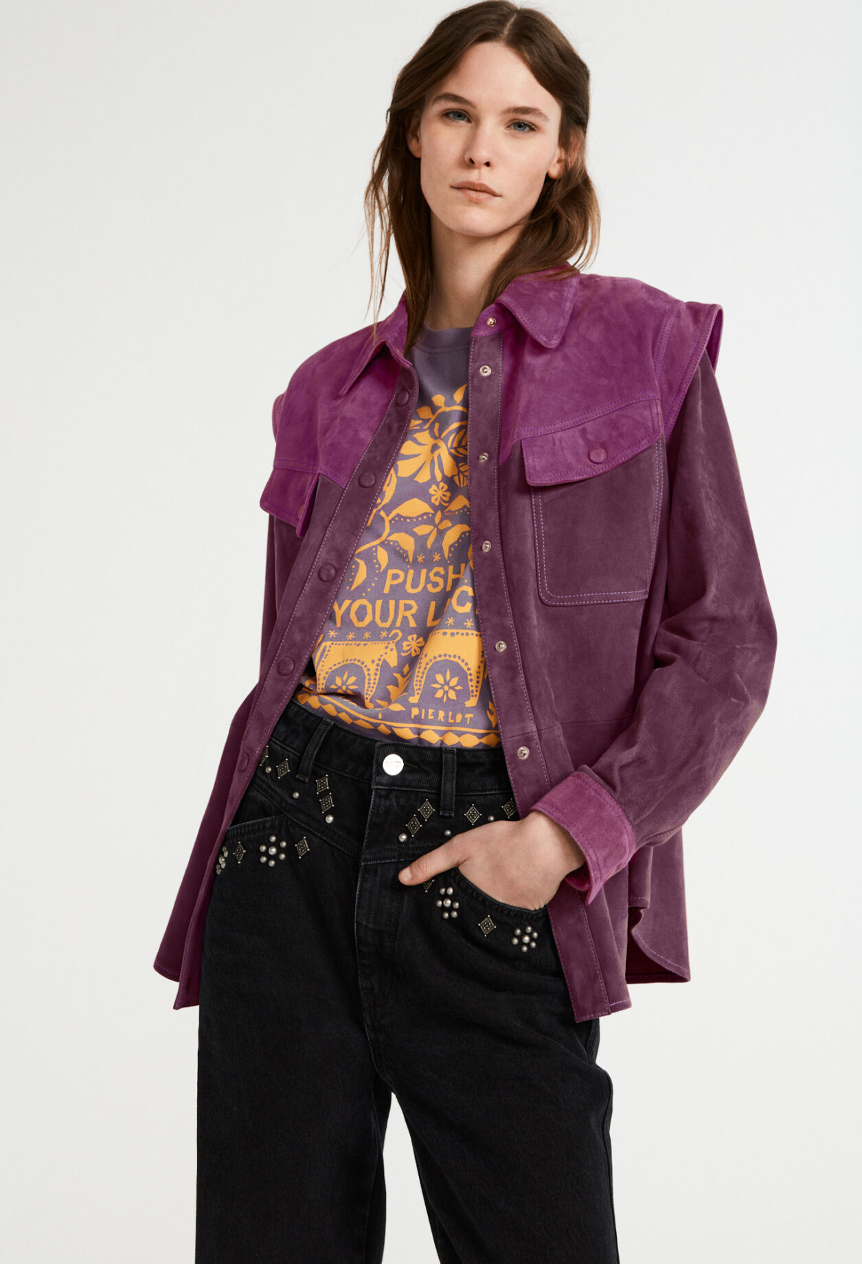Jacke aus Wildleder