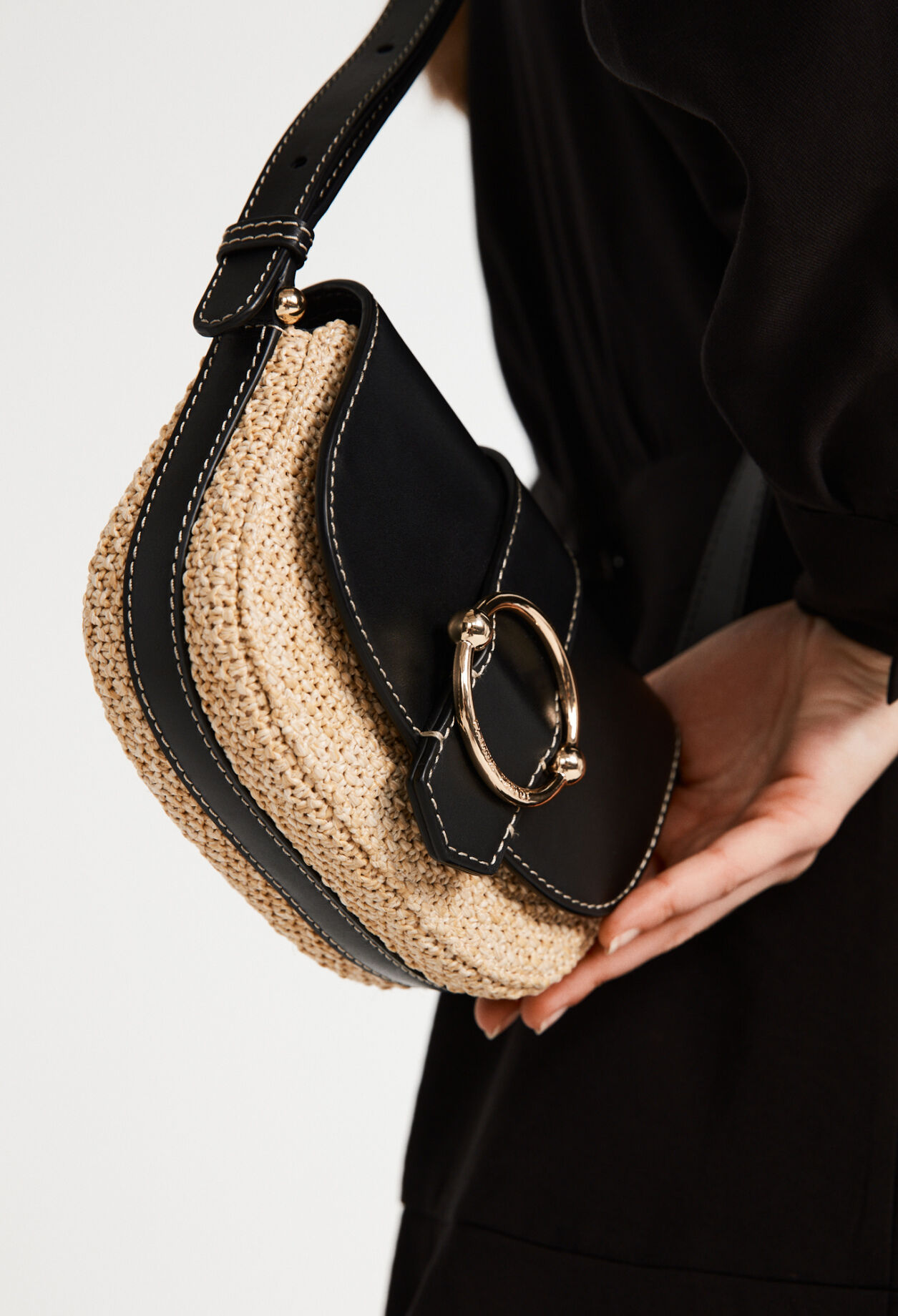Schultertasche  Öko-Leder