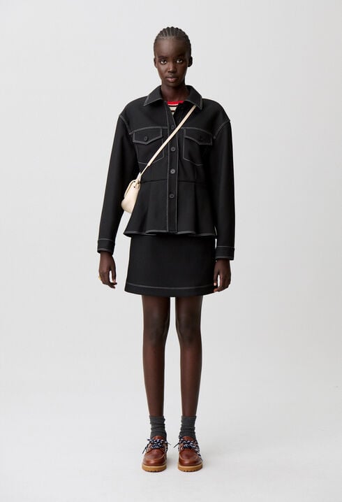 Taillierte Schößchenjacke