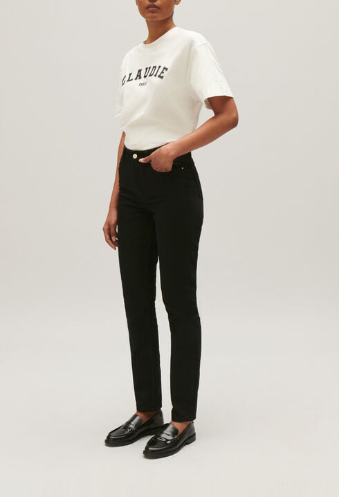 Schwarze Skinny-Jeans
