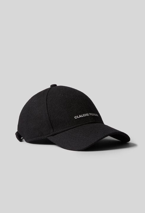 Schwarzes Cap mit Claudie Pierlot-Logo