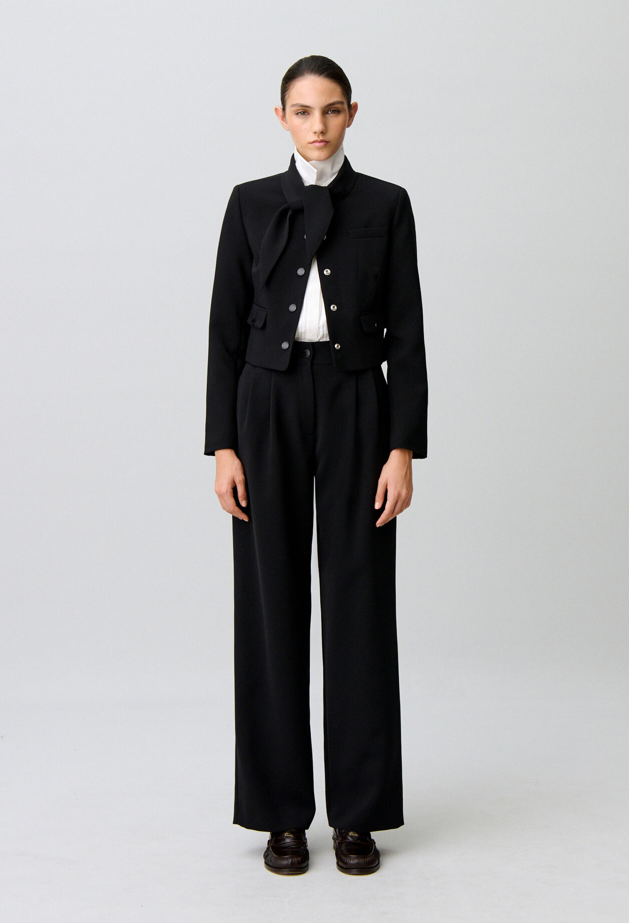 Weite, gerade Tailoring-Hose
