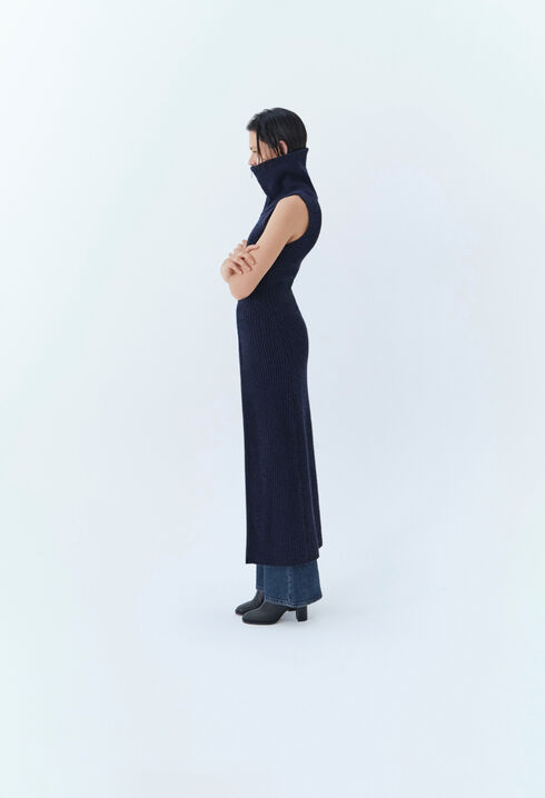 Strickkleid mit Reißverschluss