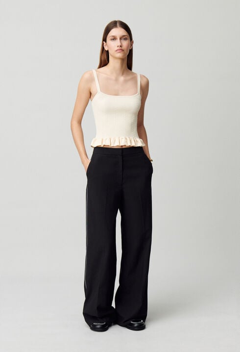 Weit geschnittene Hose