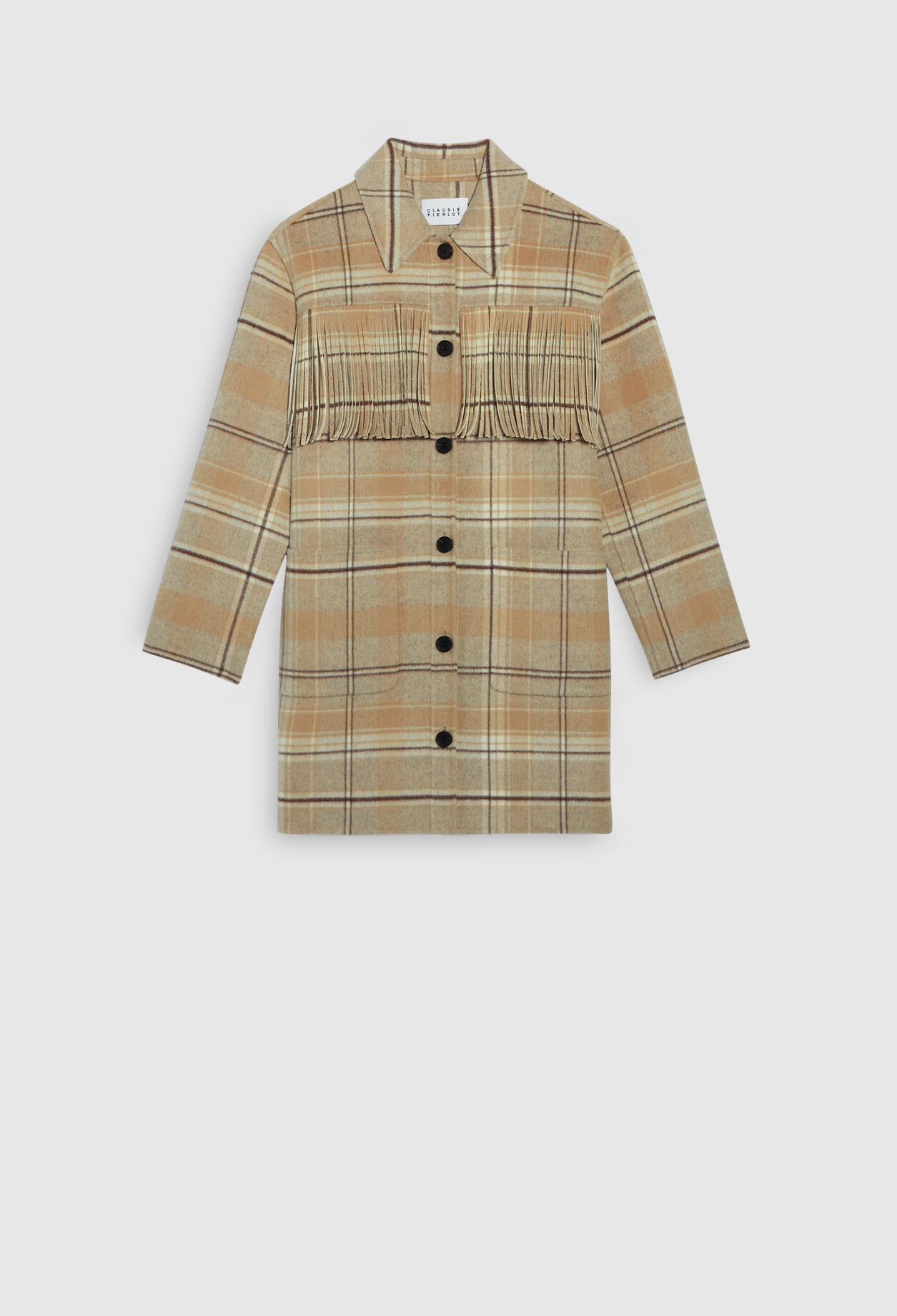 Oversize-Jacke mit Karomuster